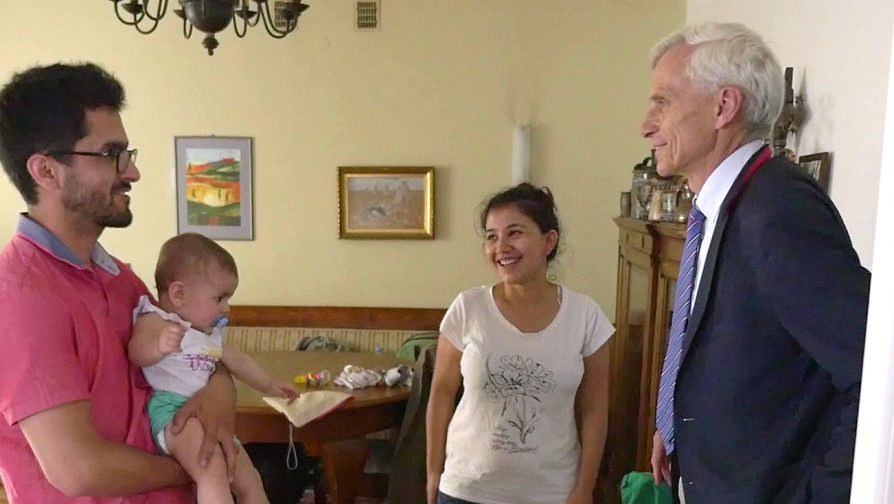 Young Tajik family finds home with Polish politician
