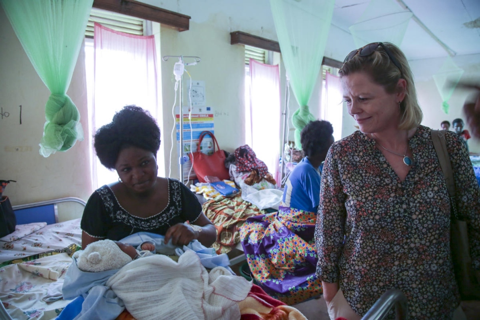 Uganda. Group of ambassadors and diplomats visit Kyaka II settlement