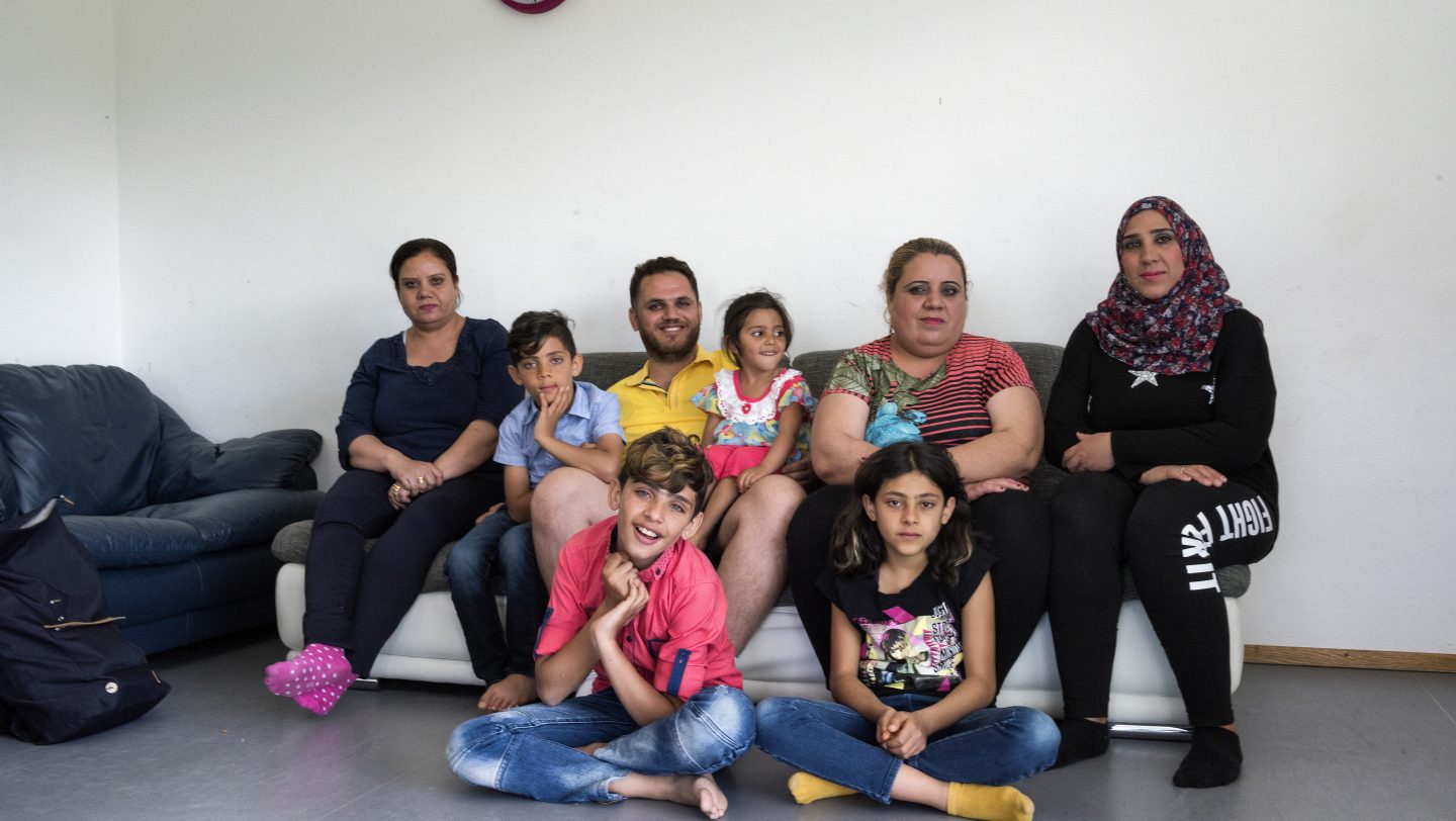 Switzerland. Syrian family reunited thanks to a specific decision of the Swiss government on family reunification for Syrian nationals