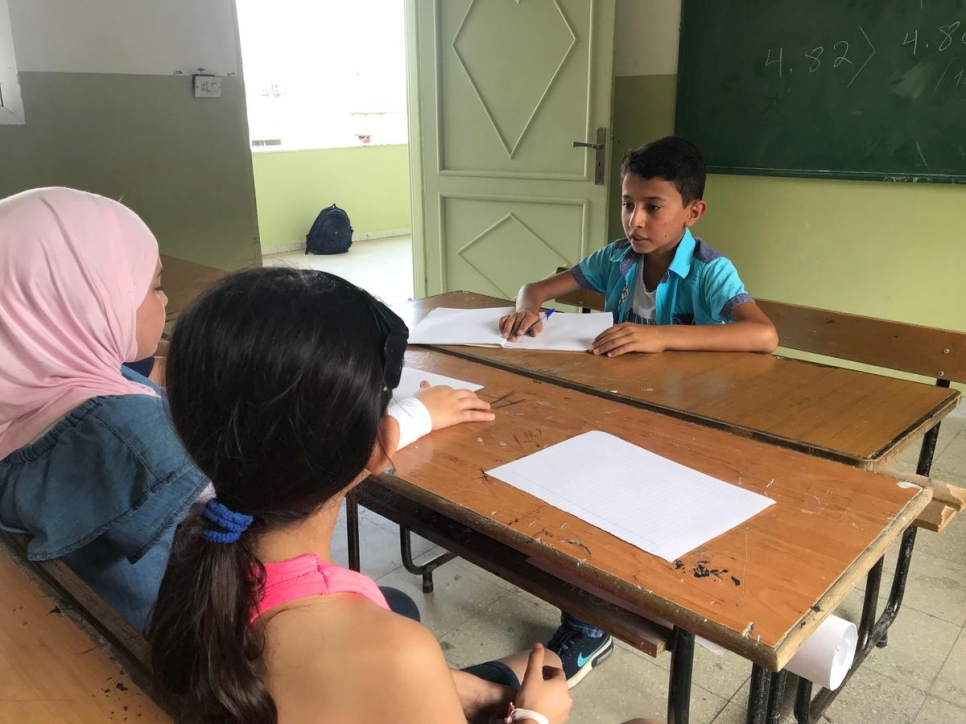 Lebanon. Teacher helps refugee student thrive