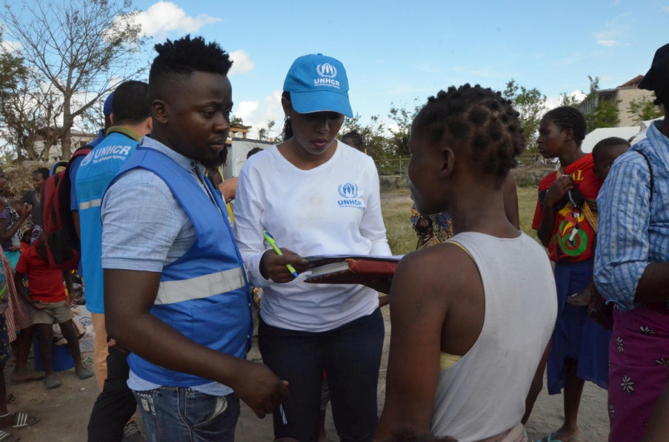 Mozambique. Refugee humanitarian worker