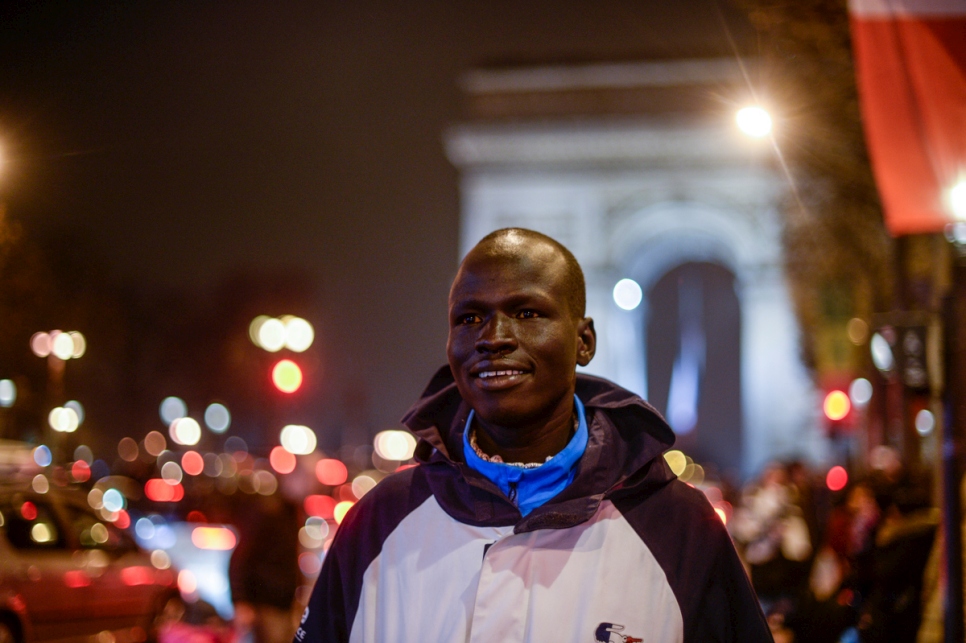 France. Yiech Pur Biel and Rami Anis in Paris