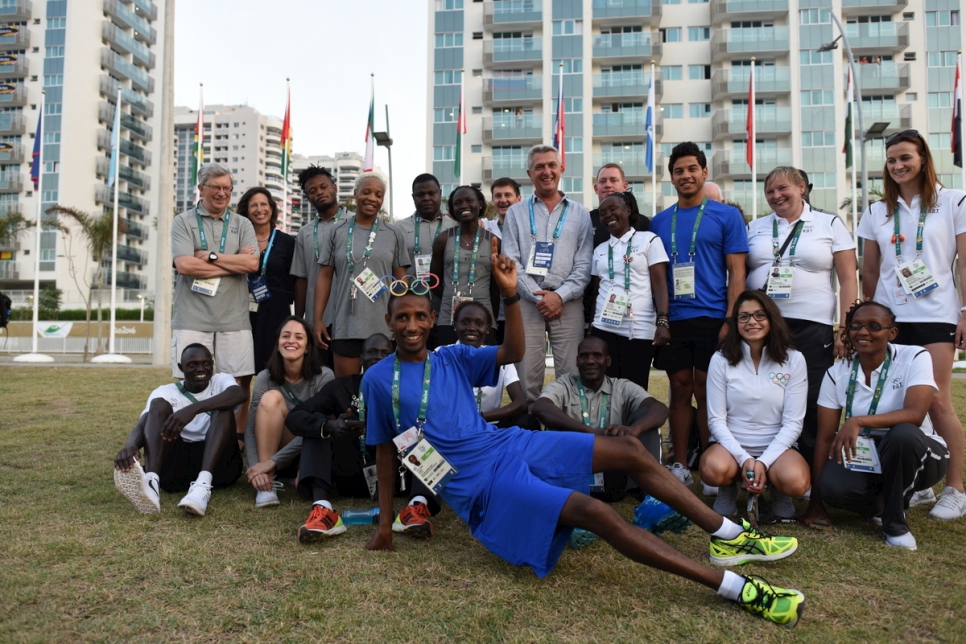 Brazil. Filippo Grandi visits the Olympic Village