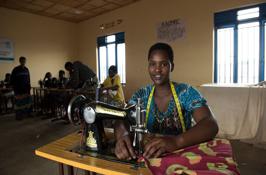 Burundian refugee stitching together a brighter future in Rwanda