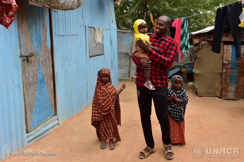 Kenya. UNHCR helps young father study at Canadian university