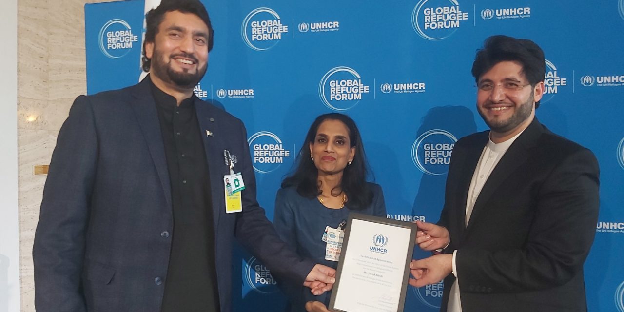 UNHCR appoints Javed Afridi as UNHCR Pakistan’s Refugee Youth Ambassador