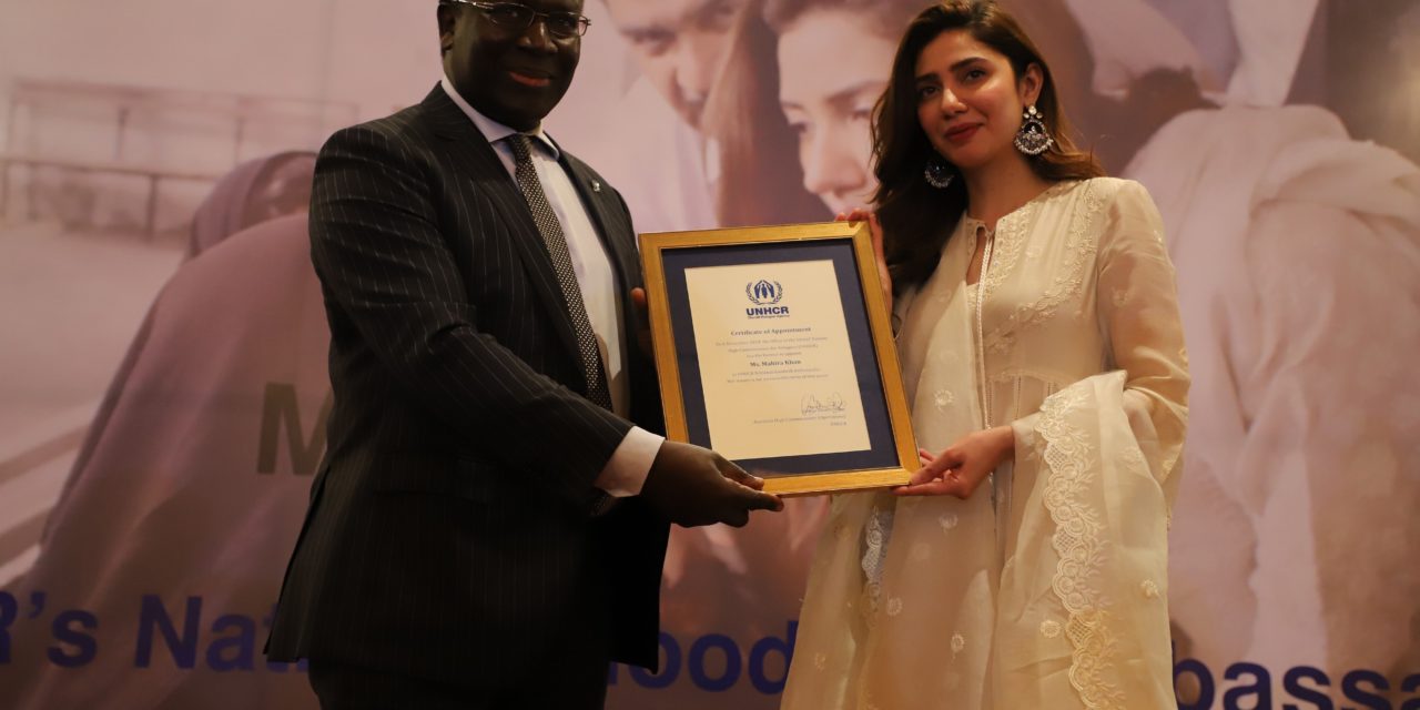 UNHCR appoints Mahira Khan as National Goodwill Ambassador