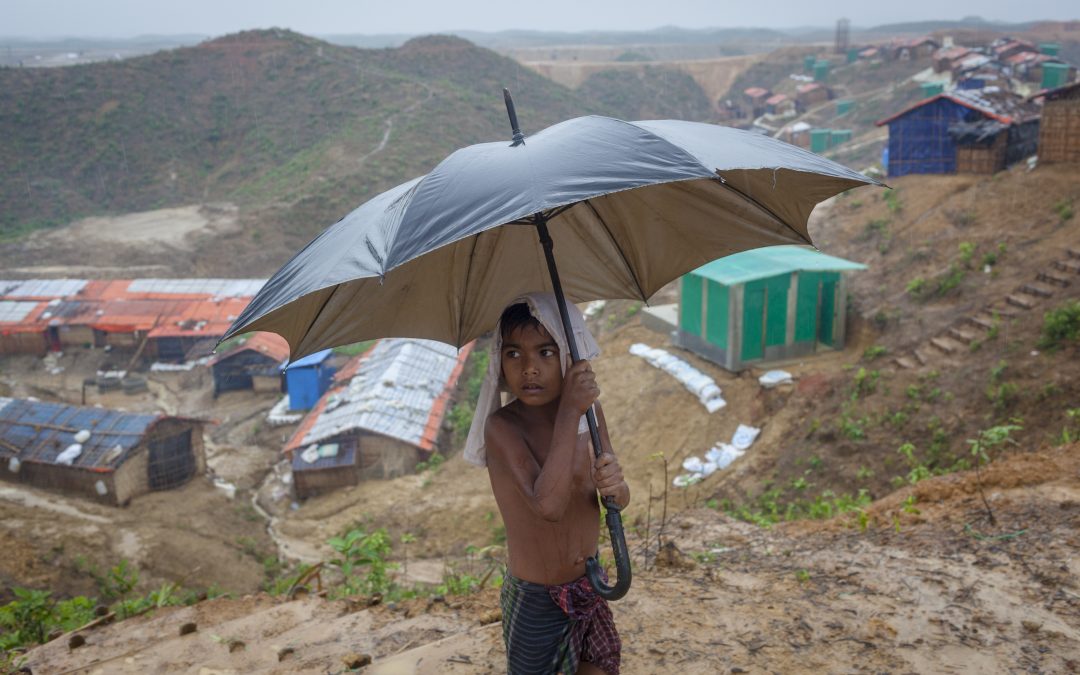 Heavy monsoon rains drench Rohingya sites in Bangladesh