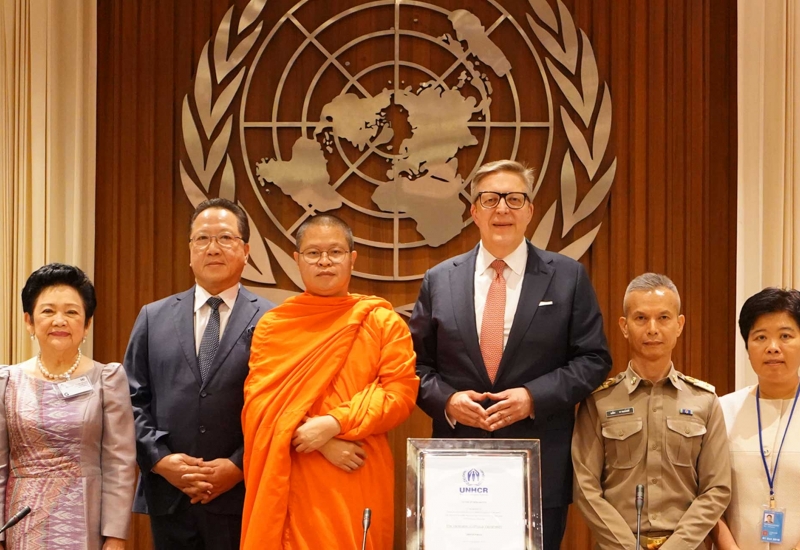 Venerable Vudhijaya Vajiramedhi was appointed as one of the first two UNHCR Patrons