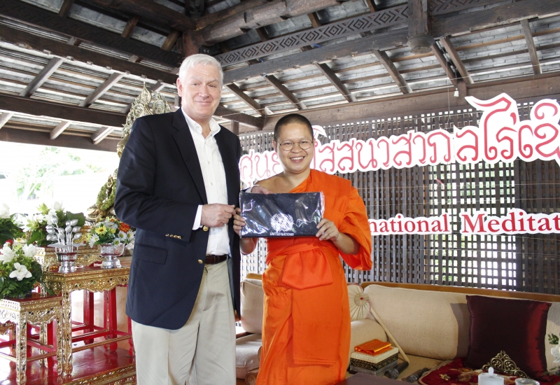 Mr. James Lynch UNHCR’s Regional Representative's visit to “Mahavijjalaya of Buddhist Economics”, Cherntawan Internatonal Meditation Center