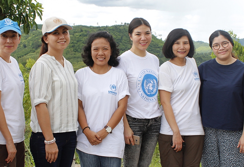 Sansiri Public Company Limited visit Tham Hin refugee camp, Ratchaburi