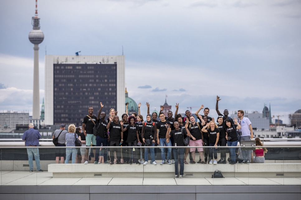 Germany. Refugee student delegation tours Berlin ahead of international conference on Higher Education for Refugees.