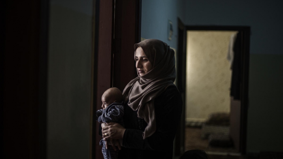 Sabriyah from Homs is one of the many Syrian refugees Khreisha has helped. Sabriyah has three children and has lived in Jordan for five years.