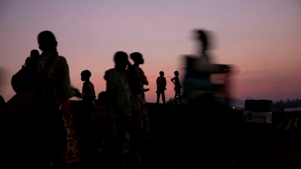 Central African refugees wake up at Mole camp in the Democratic Republic of the Congo (DRC) after their last night in exile before being voluntarily repatriated to the Central African Republic (CAR).