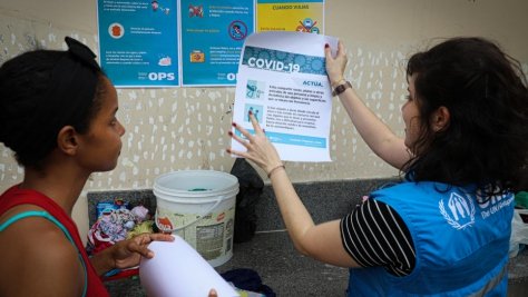 Brazil. Venezuelan refugees receive Covid-19 prevention guidelines