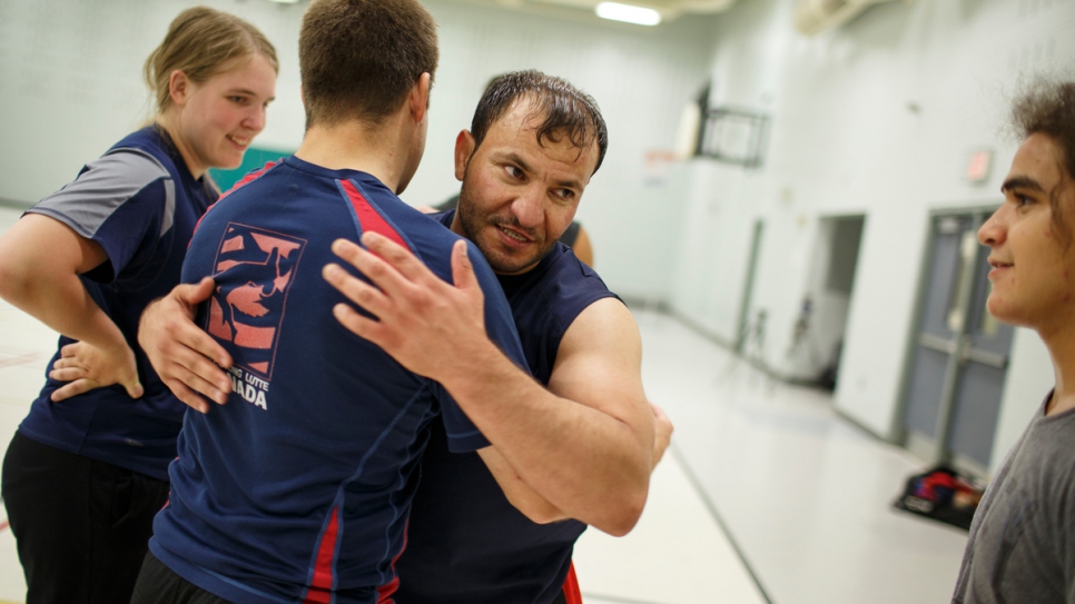 Mohammed es el único entrenador de lucha de lengua árabe de la capital canadiense.