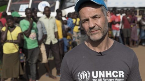 UNHCR Goodwill Ambnassador Khaled Hosseini visits South Sudanese refugees in Uganda 