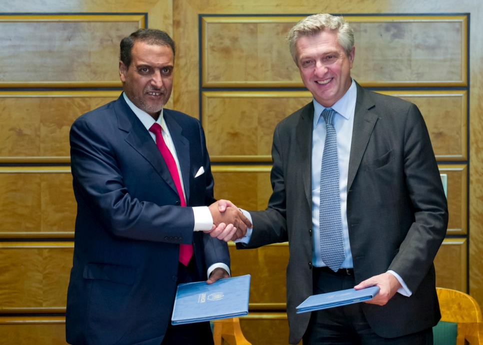 Switzerland. UNHCR and Qatar Charity formalize cooperation agreement to support of global refugee programmes