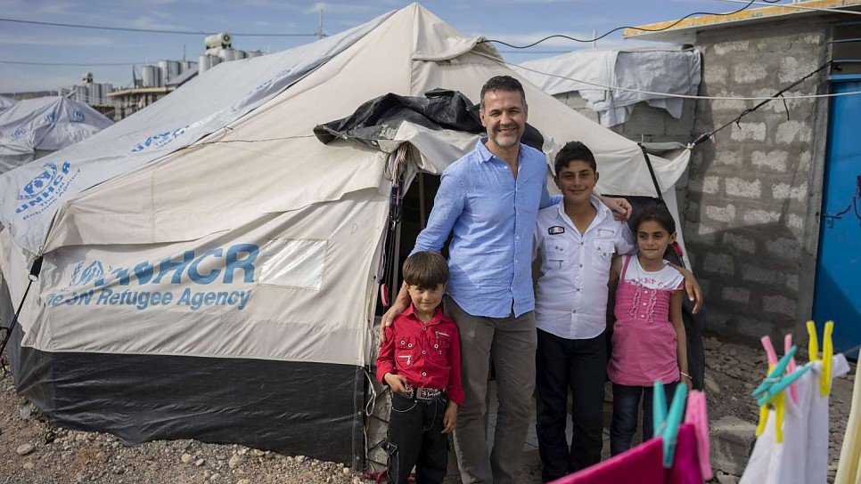 This is Alan. He is a straight A student he lives with his father Mohammed in Darashakran refugee camp in Iraq.