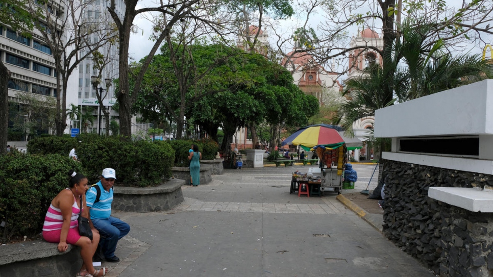 Le centre se situe dans un quartier de San Pedro Sula, la deuxième ville du Honduras, où le taux d'homicide est très élevé depuis des années.