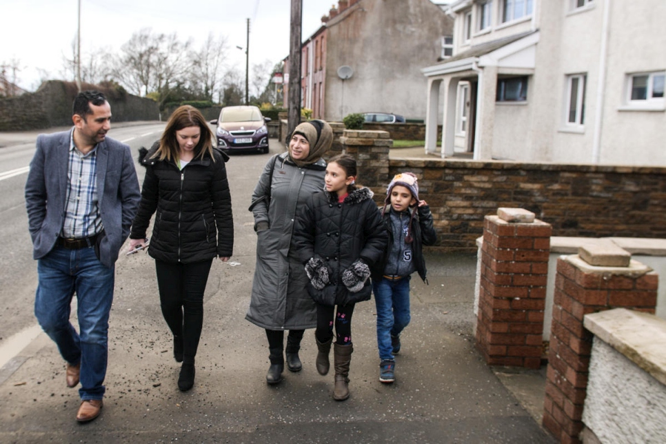 Northern Ireland. Resettled Syrian family enjoy safety in Armagh