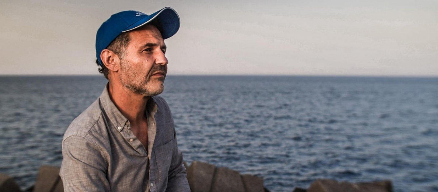 UNHCR Goodwill Ambassador Khaled Hosseini visits Catania, Sicily, to meet refugees who have survived the desperate journey across the Mediterranean Sea to reach safety in Europe.