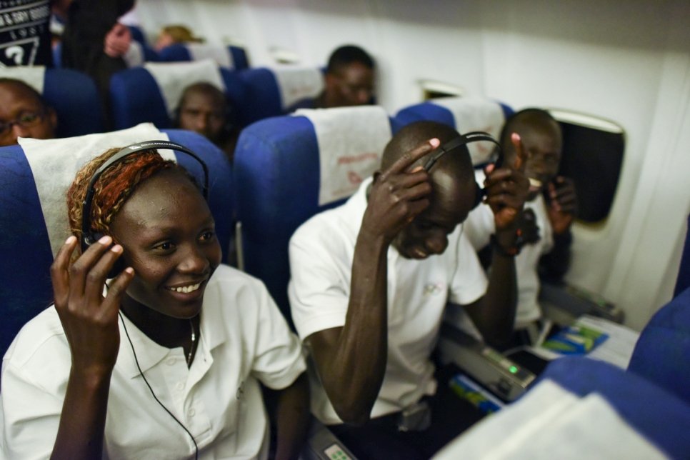 Brazil. Ready for take off, South Sudanese athletes on their way to the Rio Olympics