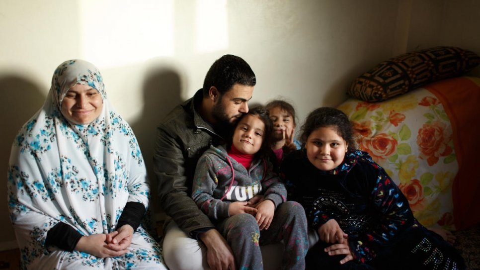 Mohammed and his wife are relieved that their girls are able to go to school. "With education and learning, you can achieve your dreams", she says.