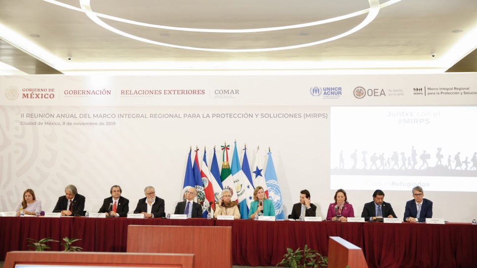 La deuxième réunion annuelle du Cadre global de protection et de solutions régionales s'est tenue à Mexico le 8 novembre 2019.   