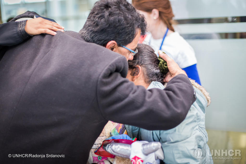 After four years of separation, Yemeni refugee Jamil was finally reunited with his wife and their four young children.