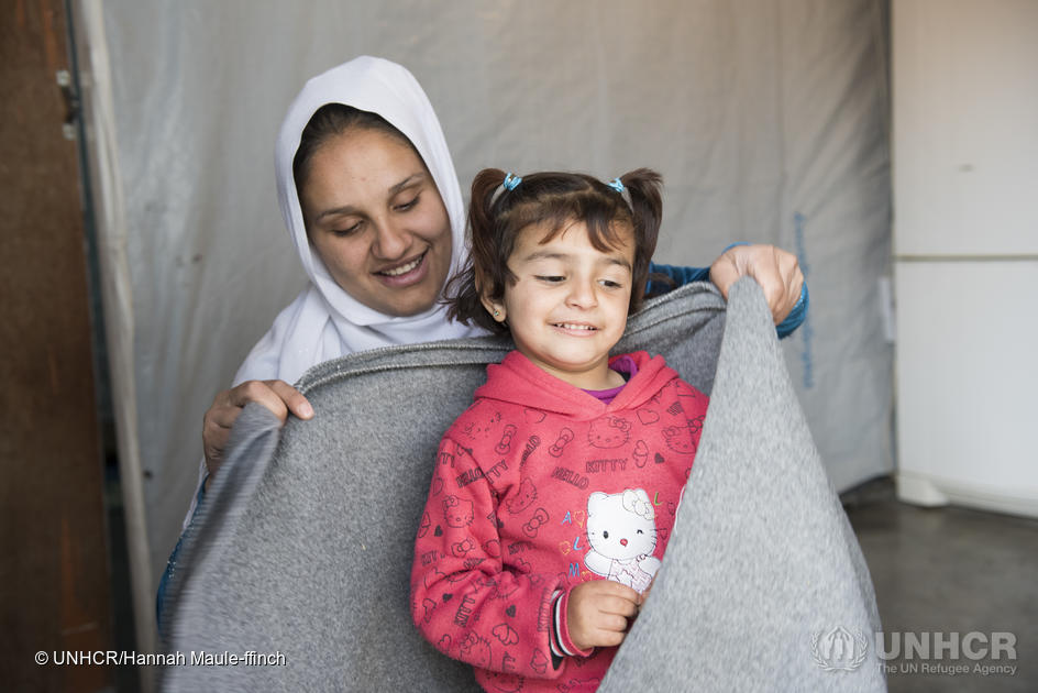 Amira and her daughter Amani