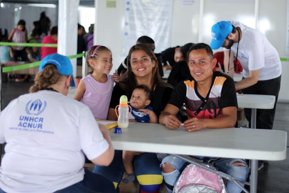 Brazil. Venezuelans arrive in border city of Pacaraima