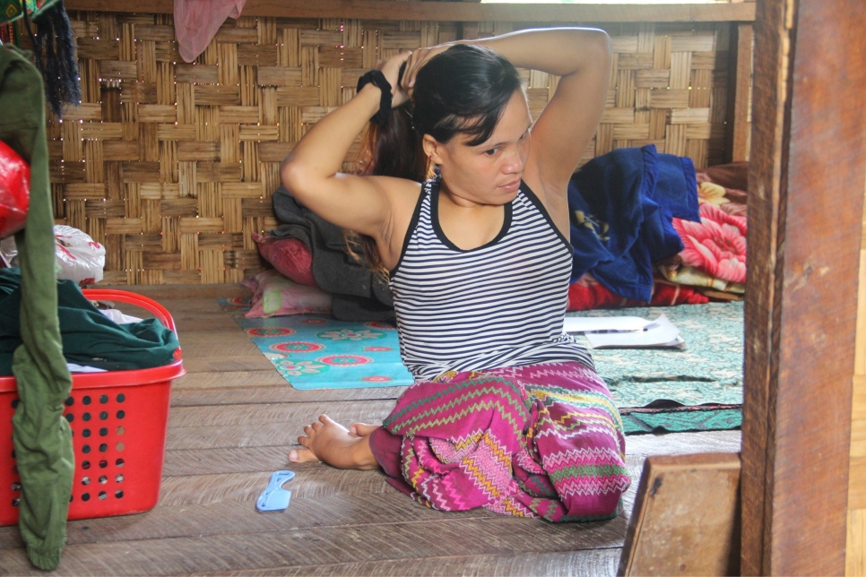 La famille de Bawk Ra l'a aidée à prendre ces photos depuis le camp où ils vivent à Bhamo, au Myanmar. 