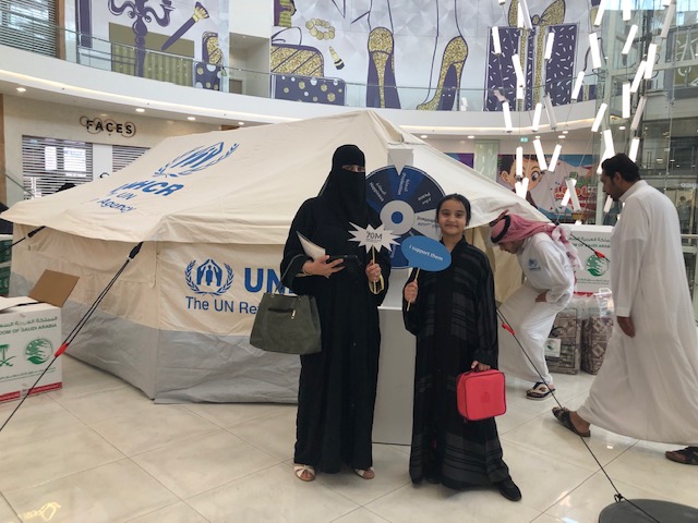 جانب من احتفالات مكتب المفوضية في الرياض بيوم اللاجئ العالمي 2019.
