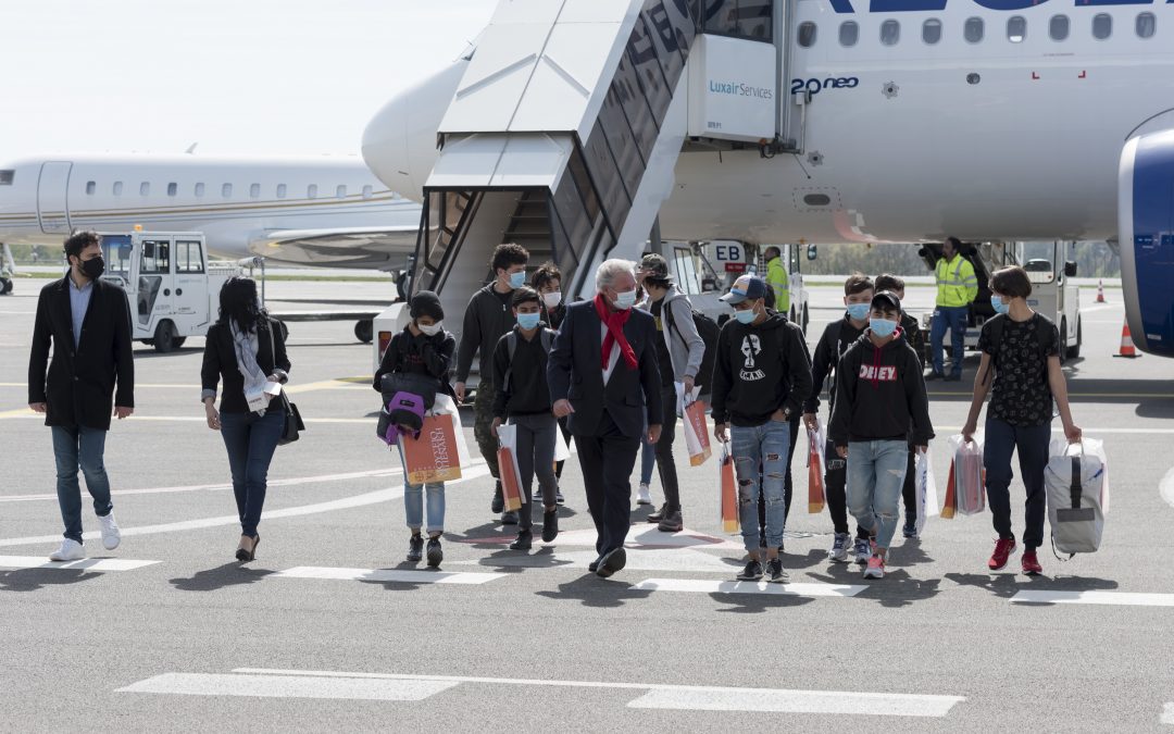 Transfert de 12 enfants non accompagnés et séparés des îles grecques vers le Grand-Duché de Luxembourg
