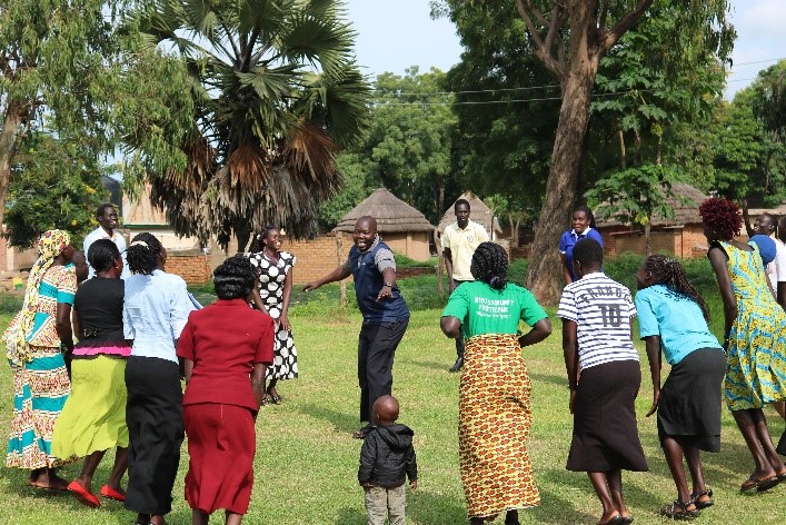 ECD Caregivers undergoing a Basic Early Childhood Training for  non-licensed Caregivers from the refugee ECD Centers