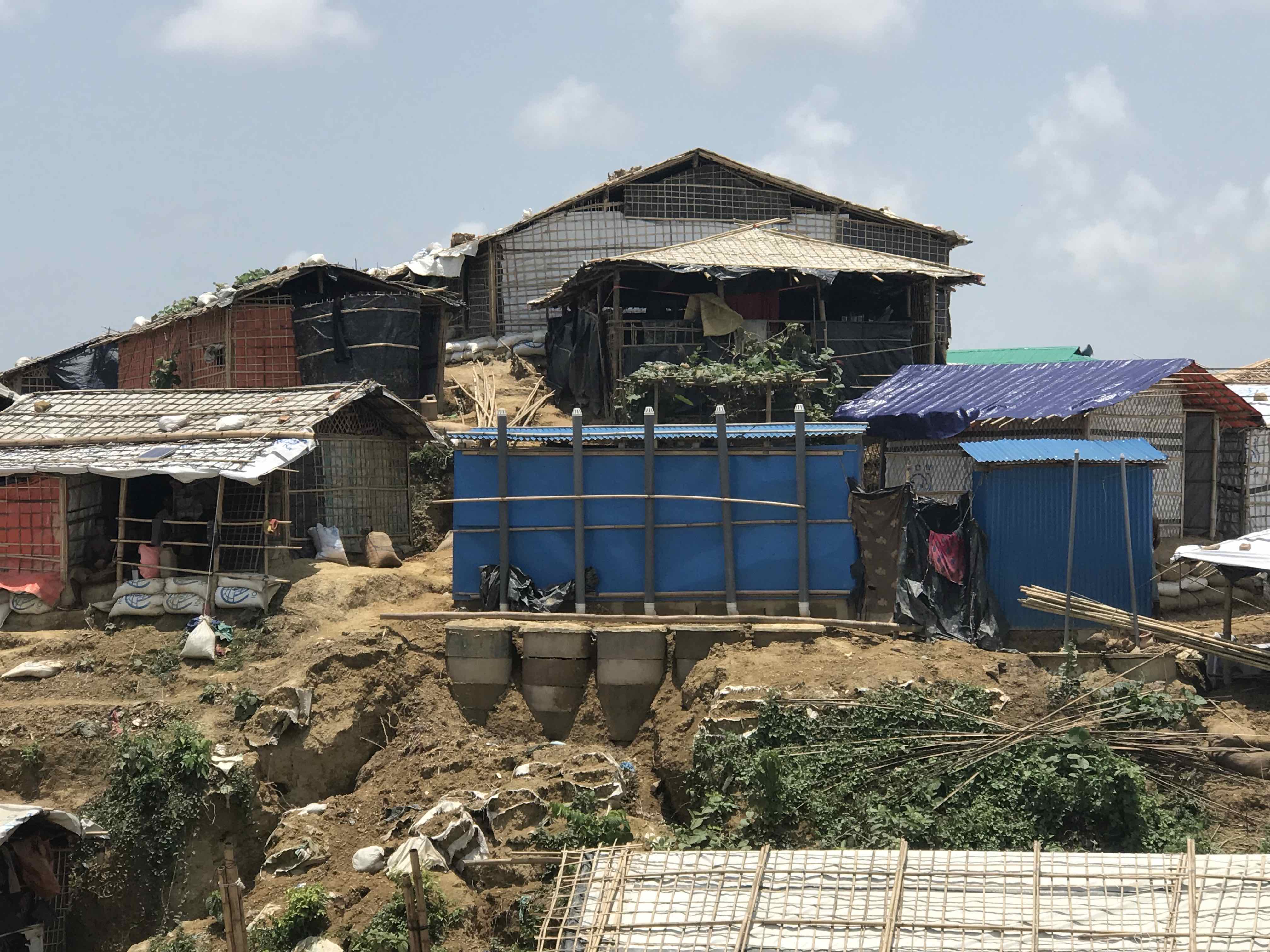 Buildings and a toilet block