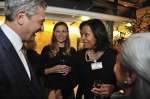 Reception in honour of members of UNHCR's inaugural Advisory Group on Gender, Forced Displacement and Protection. UNHCR High Commissioner Filippo Grandi meeting Patricia Sellers, from Belgium.