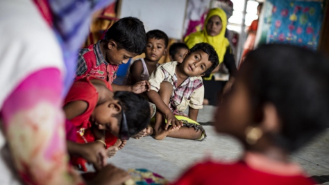Bangladesh. Caritas' Essence of Learning (EoL) project helps Rohingya children restore and enhance their learning ability