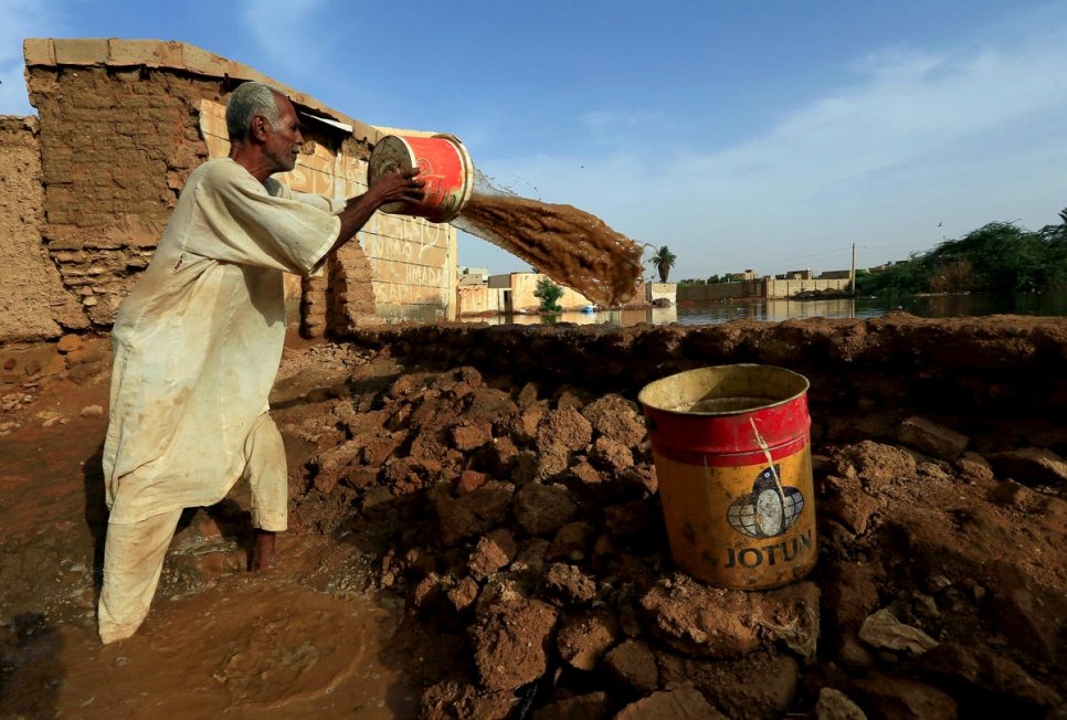 Sudan. Floodwaters in Sudan reach record levels, in Khartoum