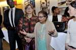 Reception in honour of members of UNHCR's inaugural Advisory Group on Gender, Forced Displacement and Protection. Advisory Group member Asma Jahangir, from Pakistan speaking , with on her left Kim Thuy Seelinger, from USA, and on her right Jacqueline Bhabha, from USA.;Victor Ochen from Uganda.