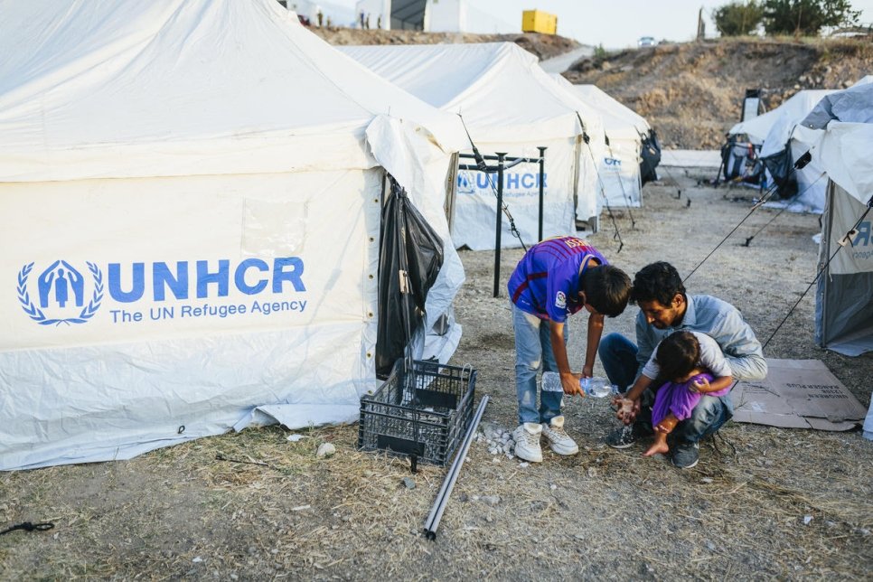 Greece. UNHCR ramps up support after fire destroys Moria reception centre.