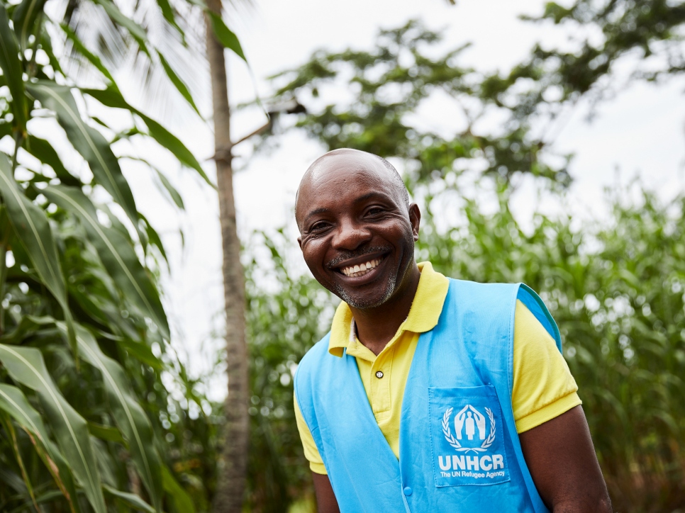 Pierre Pole Pole is a field officer working for UNHCR in northern DRC, where some 171,000 refugees from the Central African Republic are living.
