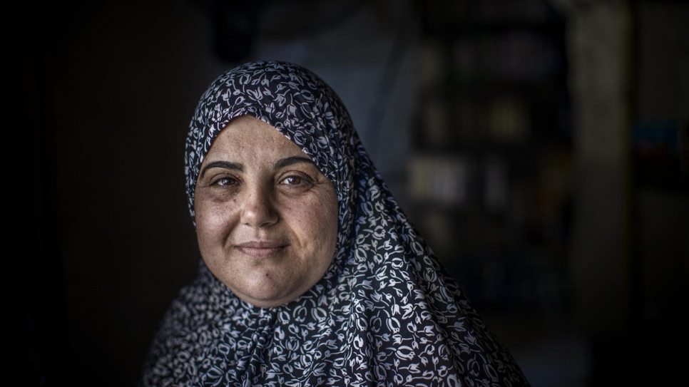 La refugiada siria Bodour al-Qader huyó de Homs en 2012 y es una de los clientes habituales de Kawkab.