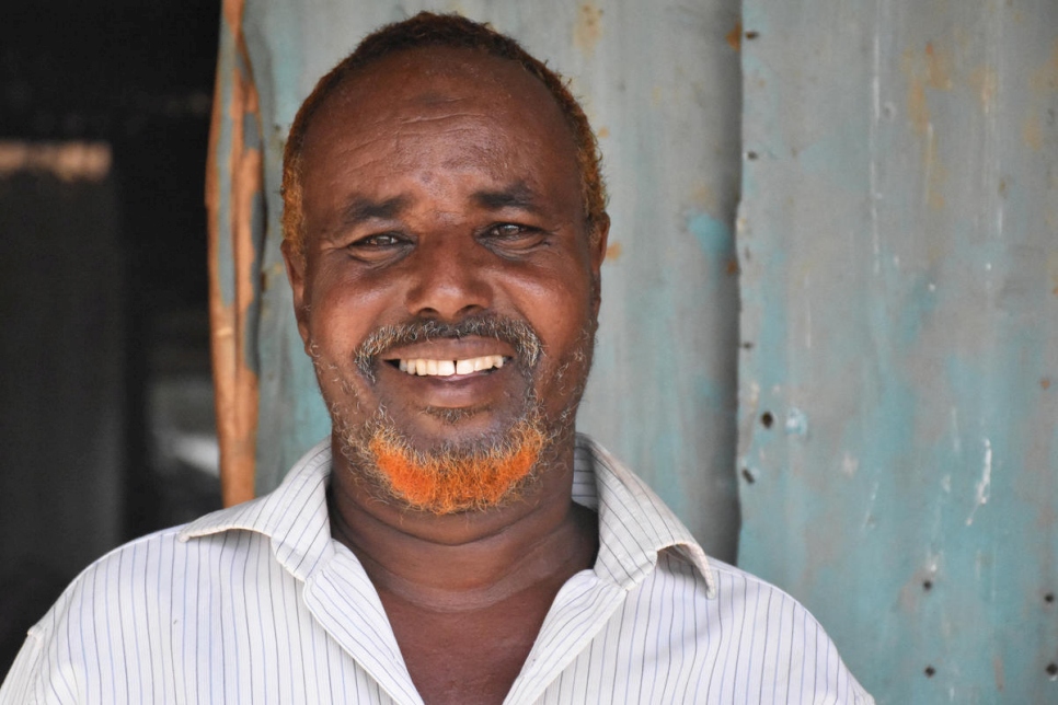 Somali refugee and business man, Musa Yussuf Burey hires both refugees and Ethiopians in his furniture workshop in Melkadida, Ethiopia.