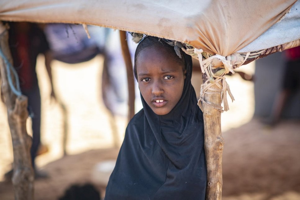 Mauritania. UN High Commissioner for Refugees visits Mbera camp.