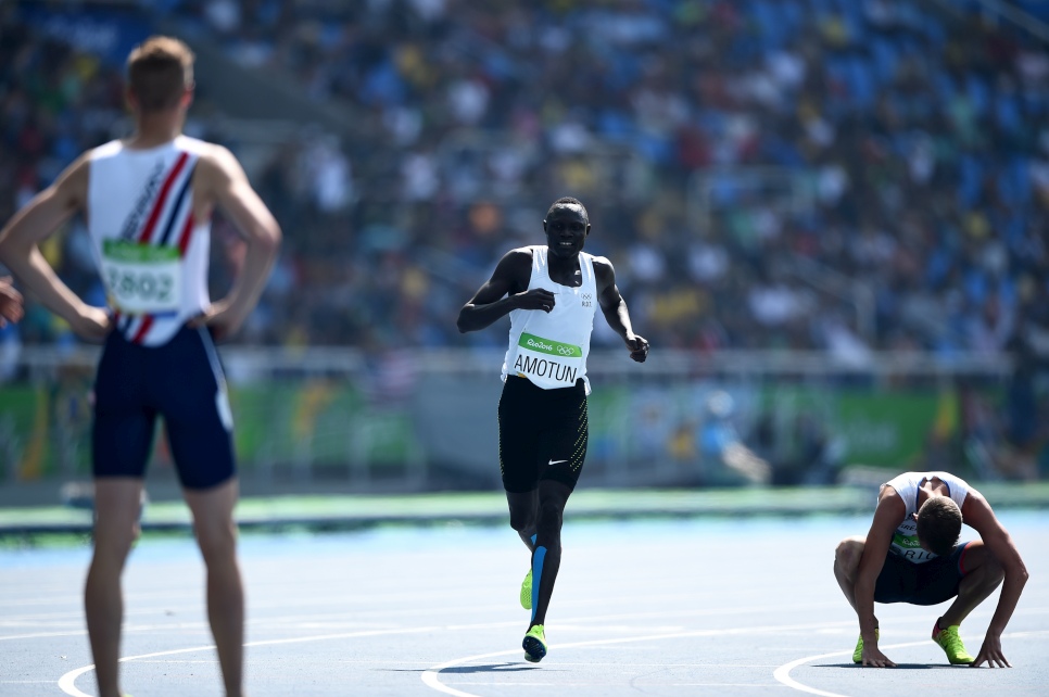 Team Refugees: Paulo Amotun Lokoro runs at Rio2016