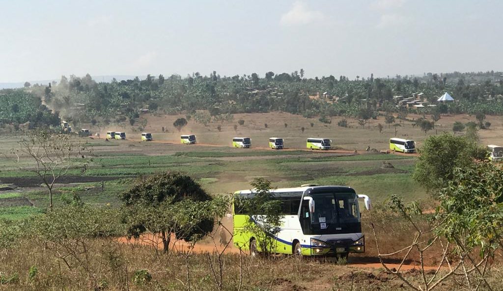 Buses departing Mahama