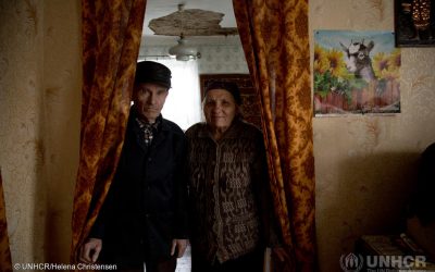 Estonia funding to UNHCR rebuilds shattered homes in Ukraine