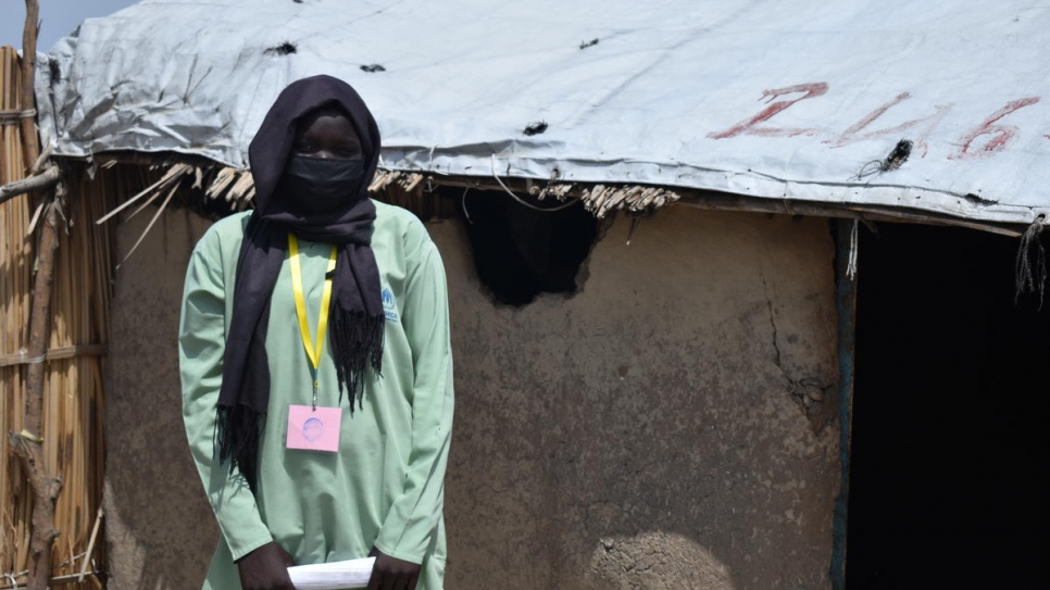 Fardoos Emmanuel, a South Sudanese refugee, was among students who sat for the basic school leaving examination in Al Redis 2 camp in White Nile State, Sudan.